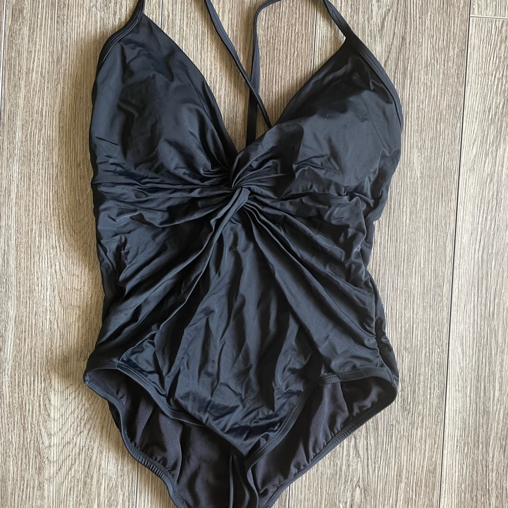 Time and Tru Charcoal Swimsuit